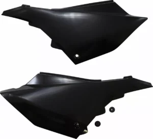 Ufo udskiftningssidepaneler, sort, YZ125/250 22-...