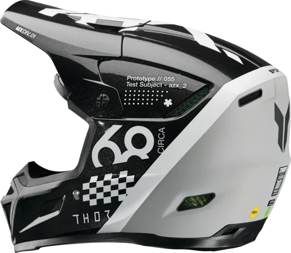 Thor Reflex Sport Riot MIPS hjelm - Sort/Hvid - Image 2