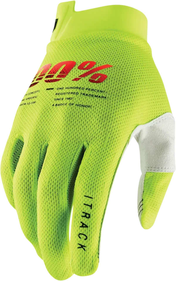 100 % Ungdom iTrack-handsker – Neongul