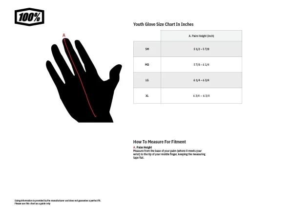 100 % Ungdom iTrack-handsker – Neongul - Image 2