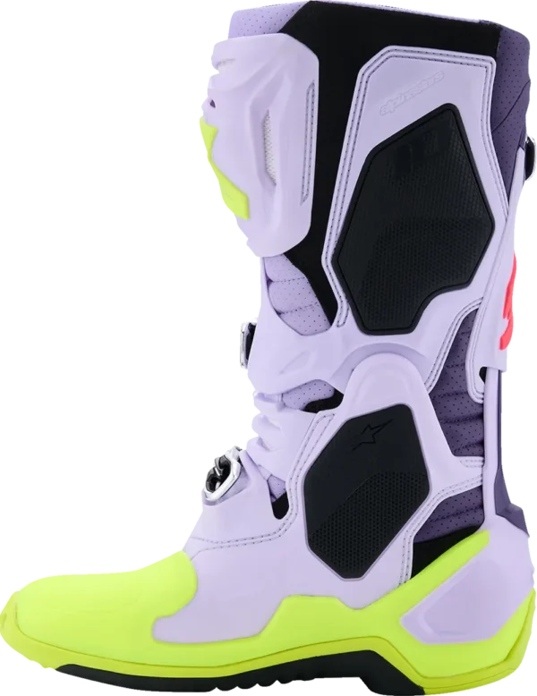 Alpinestars Tech 10 Supervented støvler - Lilla/gul/lyserød - Image 7