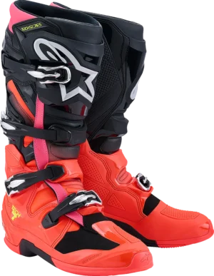 Alpinestars Tech 7 støvler - Sort/Rød/Pink