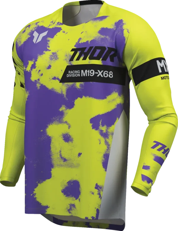 Thor Launchmode Bleach Jersey - Grå/Acid - Image 5