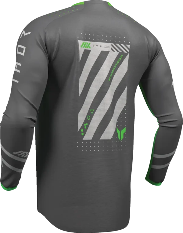 Thor Launchmode Futura Jersey - Charcoal/Green - Image 2
