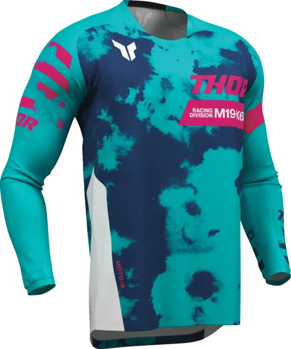 Thor Launchmode Bleach Jersey - Hvid/Aqua