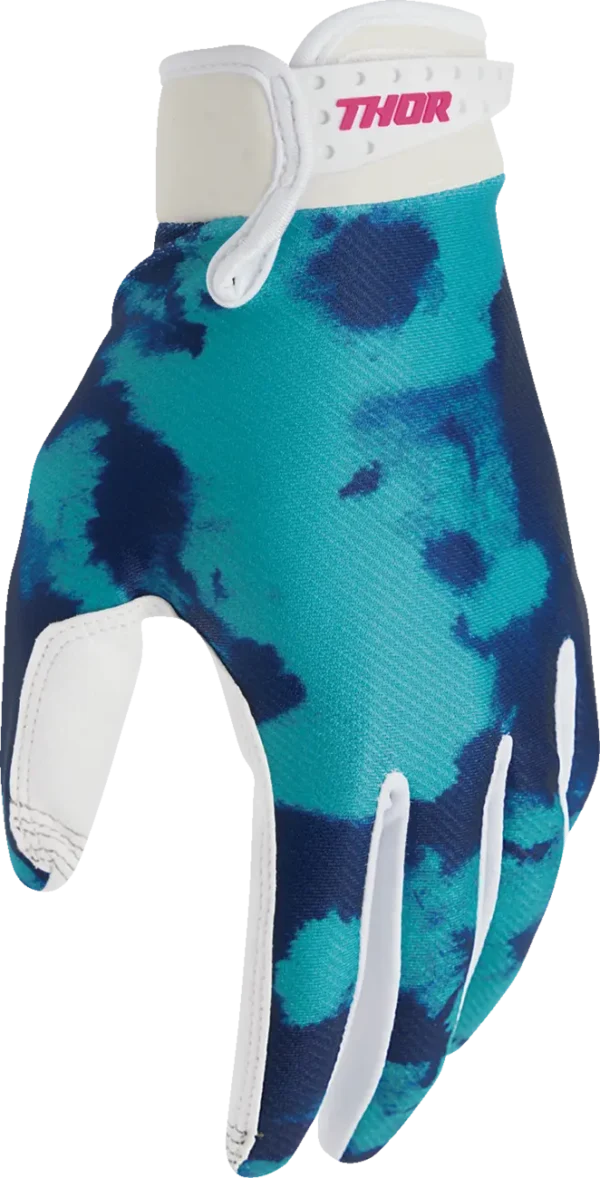 Thor Launchmode Bleach handsker - Hvid/Aqua - Image 4