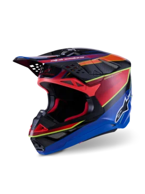 Alpinestars SM10 Era MIPS hjelm - Blå/Rød/Gul