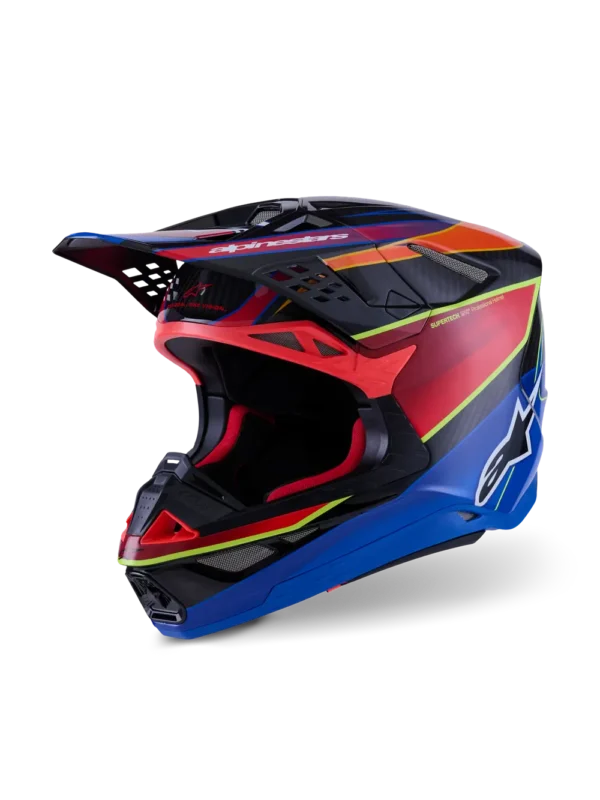 Alpinestars SM10 Era MIPS hjelm - Blå/Rød/Gul