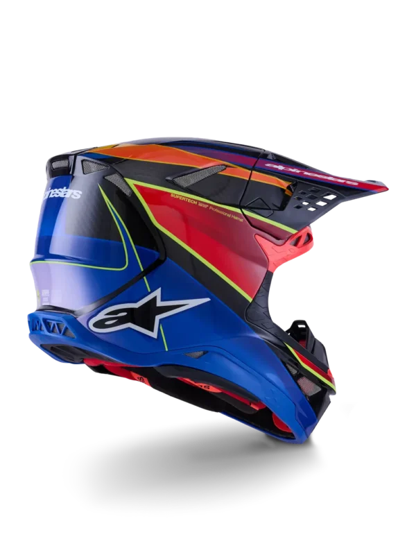 Alpinestars SM10 Era MIPS hjelm - Blå/Rød/Gul - Image 3