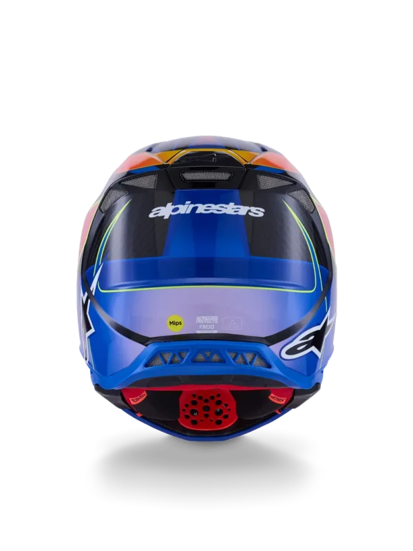 Alpinestars SM10 Era MIPS hjelm - Blå/Rød/Gul - Image 4