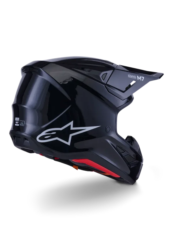 Alpinestars SM7 hjelm - Sort blank - Image 3