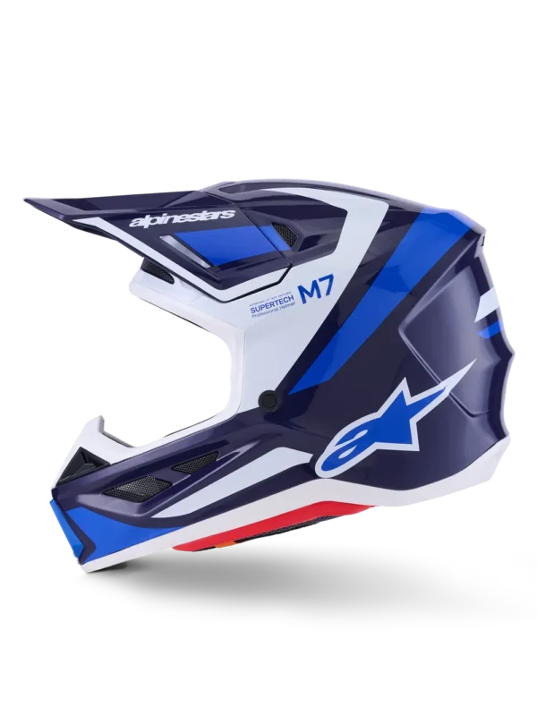 Alpinestars SM7 Rise hjelm - Blå/Hvid - Image 7
