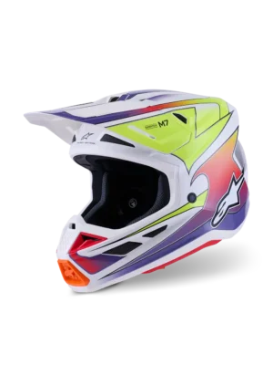 Alpinestars SM7 Fuse hjelm - hvid/gul