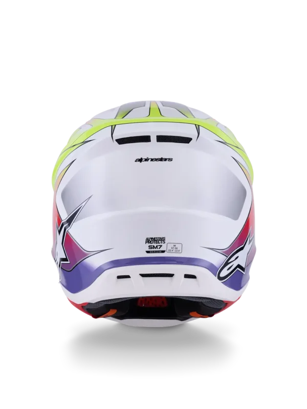 Alpinestars SM7 Fuse hjelm - hvid/gul - Image 4