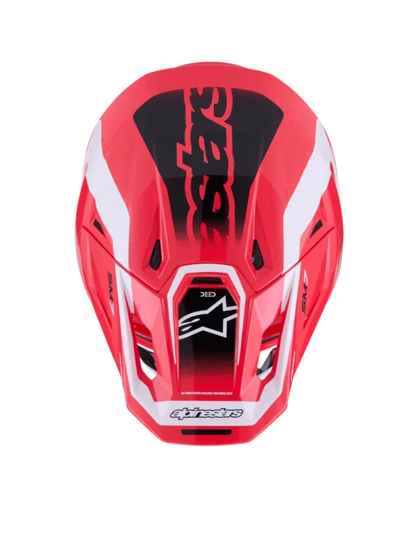 Alpinestars SM7 Deed hjelm - rød/sort/hvid - Image 7