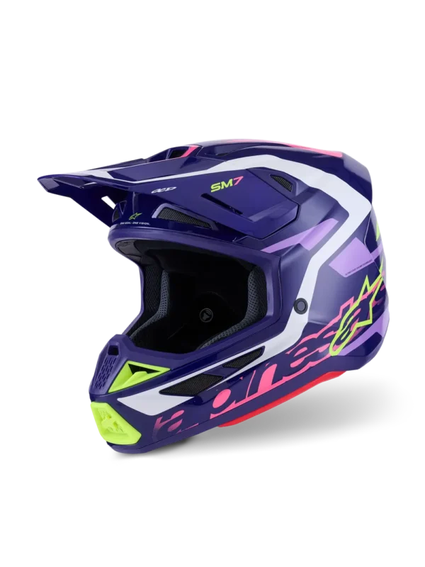 Alpinestars SM7 Deed hjelm - Lilla/Pink
