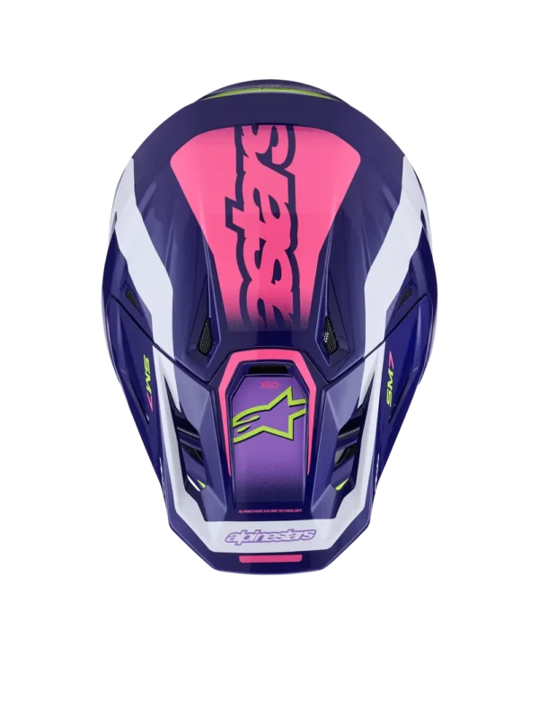 Alpinestars SM7 Deed hjelm - Lilla/Pink - Image 3