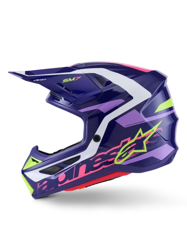 Alpinestars SM7 Deed hjelm - Lilla/Pink - Image 5
