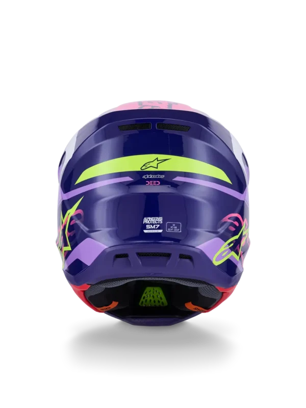 Alpinestars SM7 Deed hjelm - Lilla/Pink - Image 6