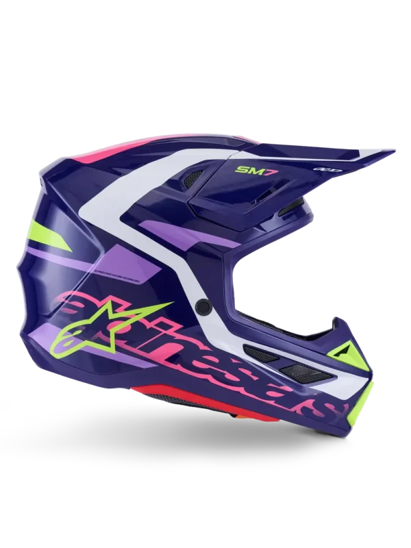 Alpinestars SM7 Deed hjelm - Lilla/Pink - Image 7