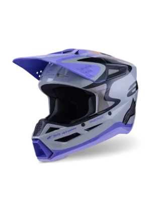 Alpinestars SM3 Jettson hjelm - Grå/Lilla