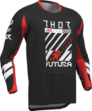 Thor Youth Launchmode Futura Jersey - Black/Red