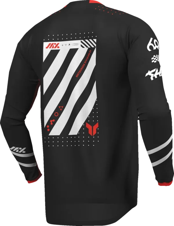 Thor Youth Launchmode Futura Jersey - Black/Red - Image 2
