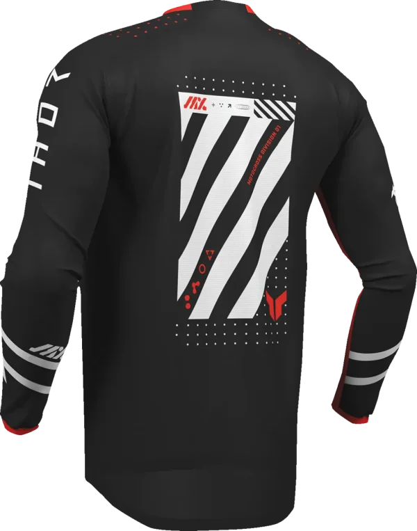 Thor Youth Launchmode Futura Jersey - Black/Red - Image 4
