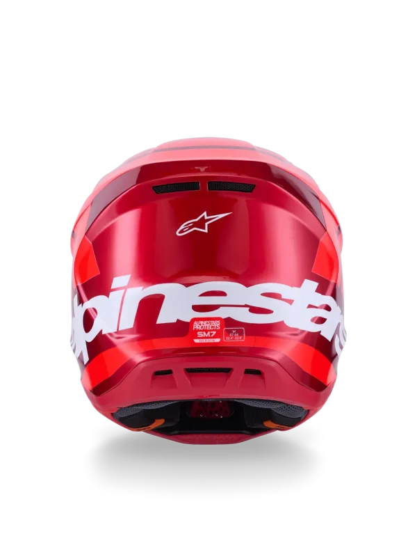 Alpinestars SM7 Core Helmet - Gloss Red - Image 4